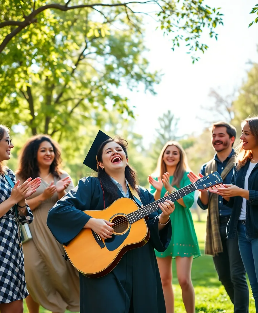25 Stunning Senior Photo Shoot Ideas That Capture Your Post-University Vibe! - 14. Musical Moments