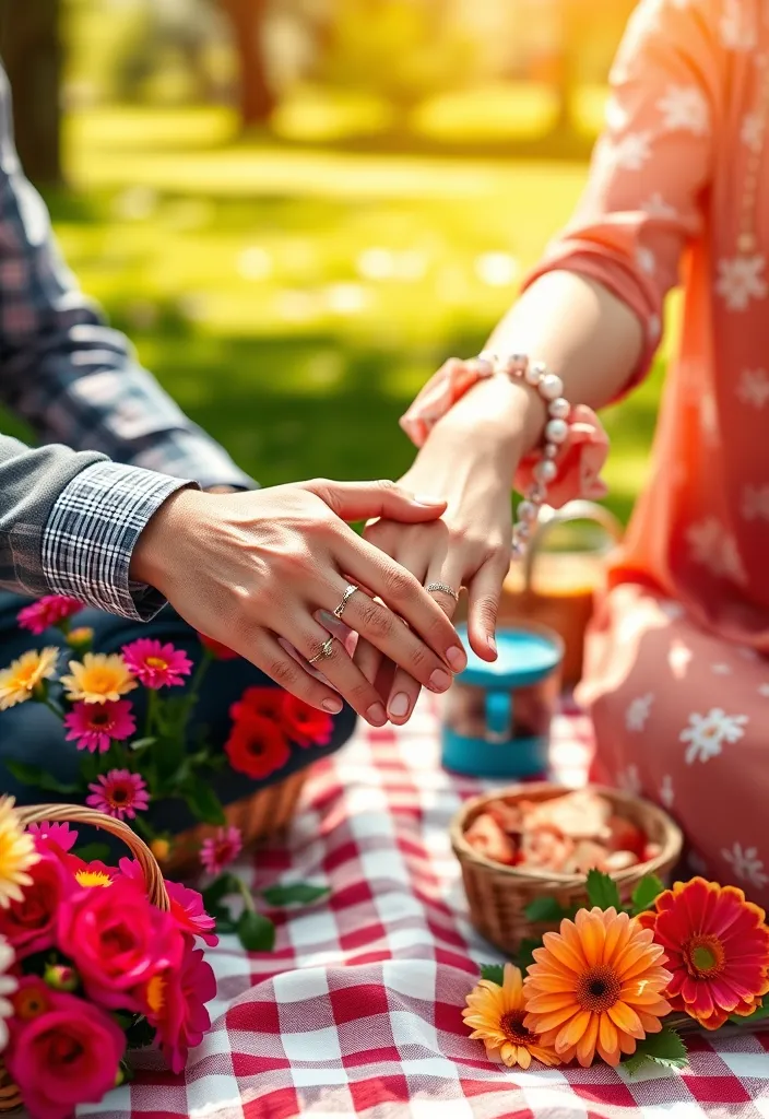 21 Stunning Couple Poses That Will Make Your Photos Unforgettable! - 16. The Hands Intertwined