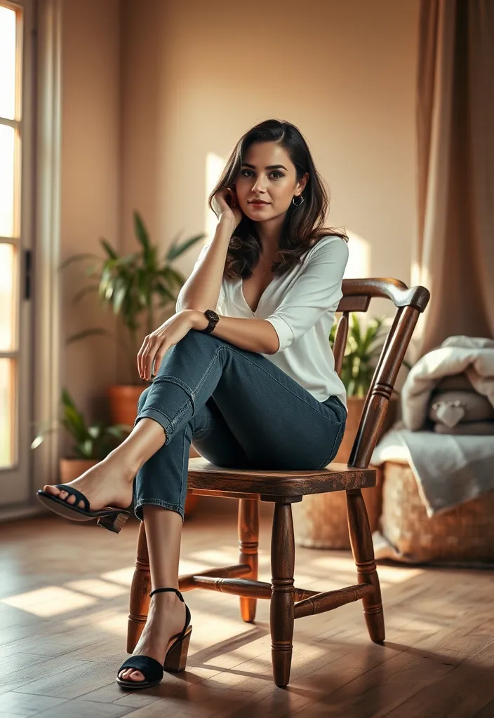 21 Stunning Photography Poses for Women That Will Transform Your Portraits (Don't Miss #13!) - 2. The Sitting Pose