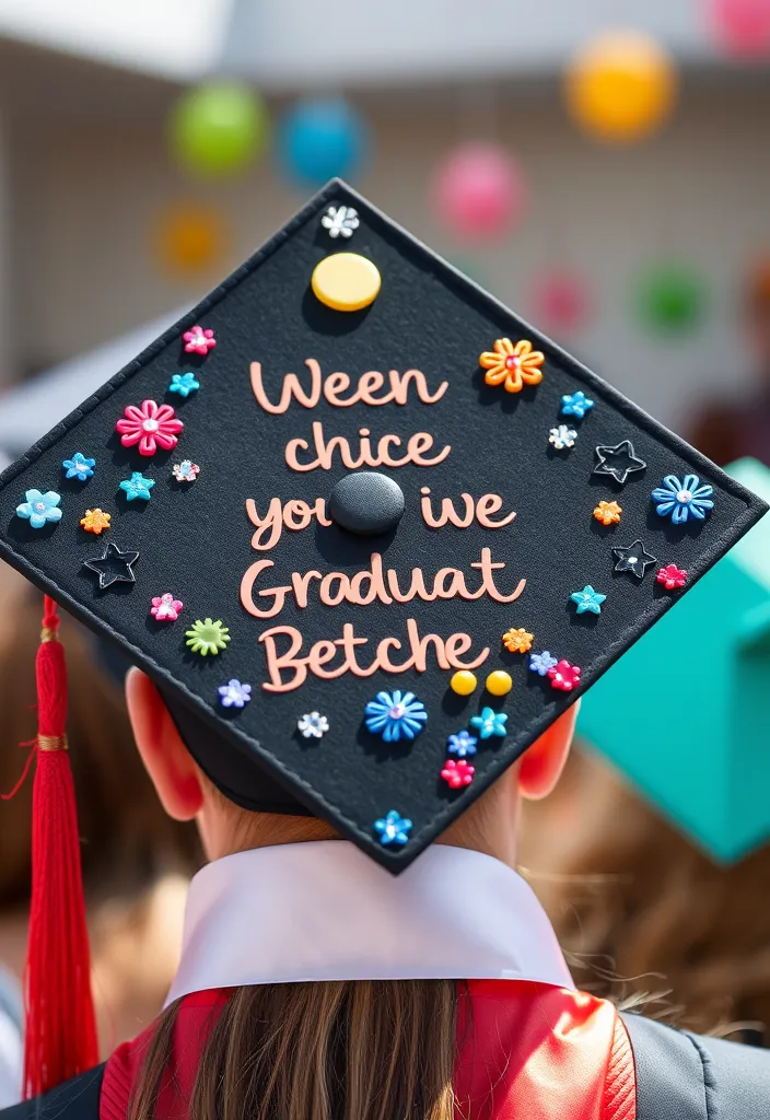 21 Graduation Photography Poses That Will Make Your Friends Jealous! - 12. The Graduation Cap Detail