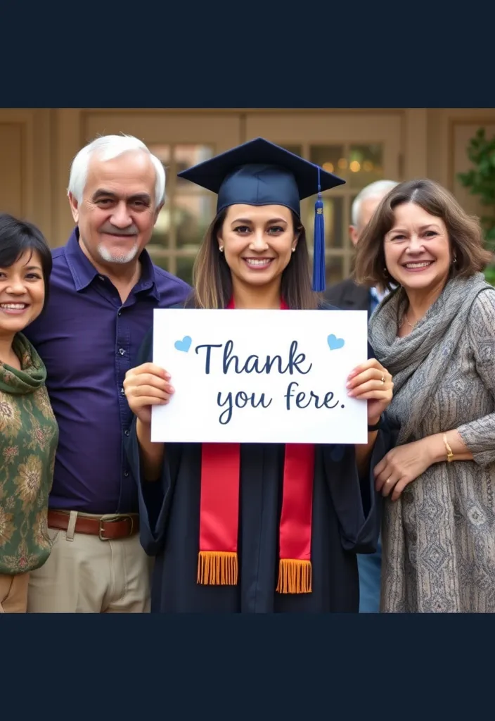 21 Graduation Photography Poses That Will Make Your Friends Jealous! - 19. The Thank You Pose