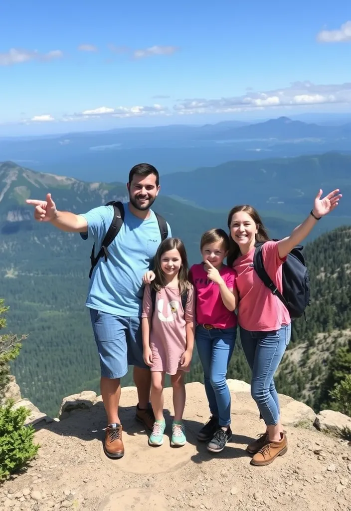 21 Family Poses with Older Children That Will Make Your Photos Unforgettable! - 16. The Adventure Shot