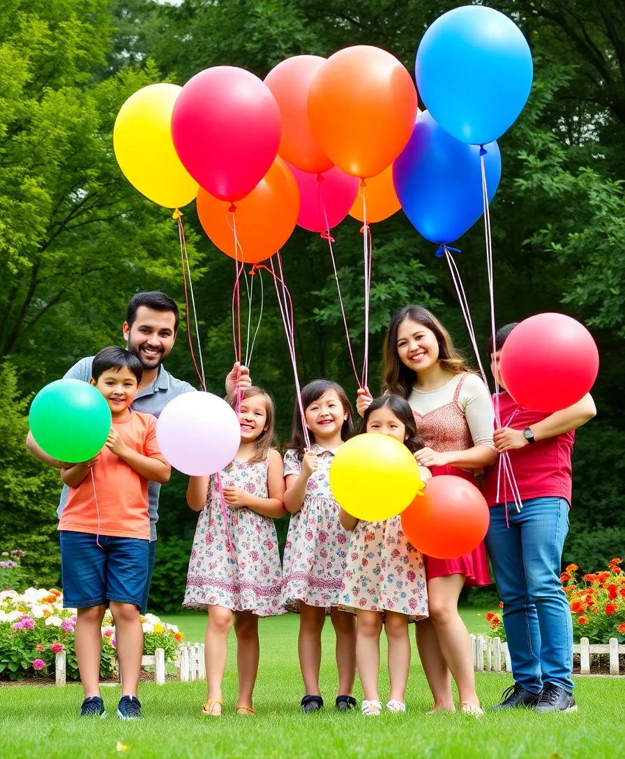 25 Stunning Family Poses That Will Make Your Photos Unforgettable (You’ll Love #12!) - 9. The Fun Props
