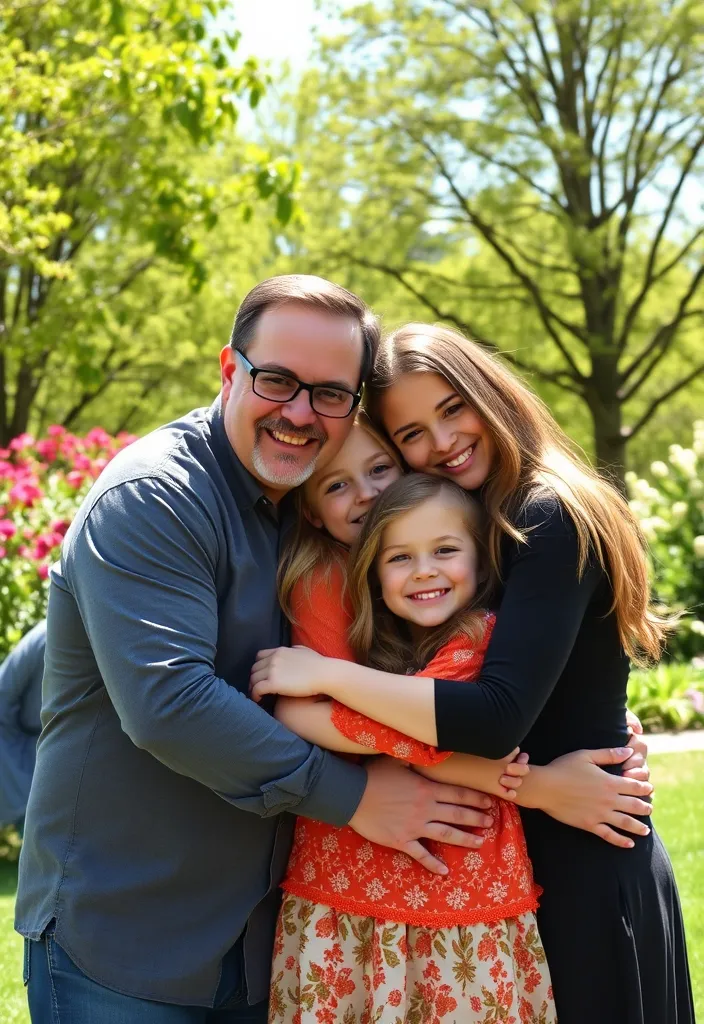 21 Family Poses with Older Children That Will Make Your Photos Unforgettable! - 11. The Huddle Pose
