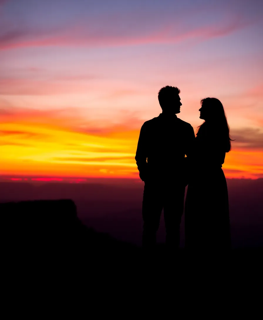 25 Stunning Couple Photography Poses That Will Melt Your Heart (You Won't Believe #14!) - 9. The Silhouette