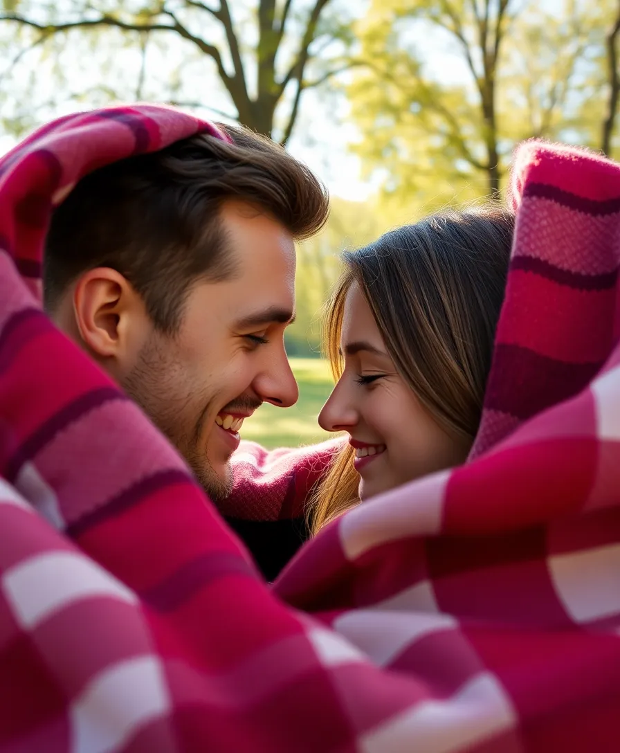 25 Stunning Couple Photography Poses That Will Melt Your Heart (You Won't Believe #14!) - 5. Cozy Blanket Embrace