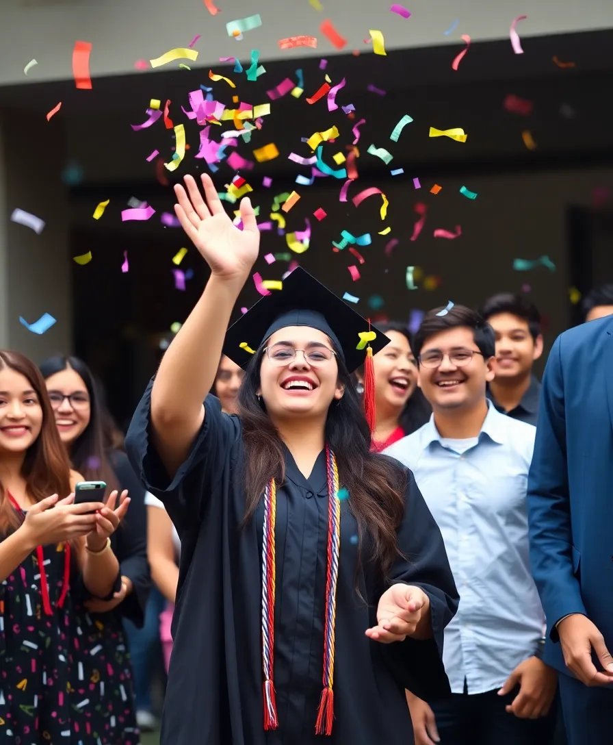 25 Stunning Senior Photo Shoot Ideas That Capture Your Post-University Vibe! - 12. Colorful Confetti